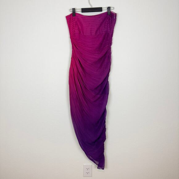 Rococo Sand Strapless Dress in Vibrant Purple - Picture 4 of 9